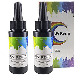 Uv Resin,120g Crystal Clear Hard Type Glue for Jewelry Making Craft Decoration,Transparent Ultraviolet Curing Epoxy Resin,Solar Cure Resin Sunlight Activated Resin for Resin Mold Casting & Coating