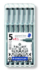 Staedtler Pigment Liner - Full Range Set Of 12 Grades - Black Ink