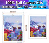 Diamondouble Diamond Painting Kits for Adults, DIY Full Round Drill with AB Drills Diamond Art Scenic Beauty Diamond Painting Landscape Crafts for Family Relaxation & Wall Decor