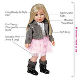 Adora Amazing Girls 18 Inch Doll, "Harper" (Amazon Exclusive) Compatible With Most 18 Inch Doll Accessories And Clothing