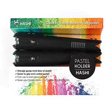 HASHI Water Soluble Oil Pastels (24 Colors) + HASHI Chalk Pastel Holder (2pcs 1set)