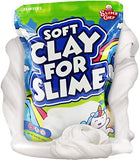 Funtofi Soft Clay for Slime - 9 Ounces - Slime Mix Ins - Slime Supplies for Kids, Foam Clay to Make Fluffy Butter Slime, Slime Clay White, Slime Add Ins, Foam Slime, Slime Ingredients Slime Stuff