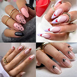 8 Sheets Heart Nail Art Stickers Decals 3D Self-Adhesive Laser Heart Love Nail Designs Accessories Love Heart Nail Charms Supply Valentines Day Nail Art Decoration for Women Girls Nail Decor (Heart)