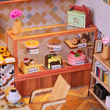 WYD 3D Scenario Building Model Adult Child Birthday Creative Gift Assembled Dollhouse Kit Mini Toy (Miss Cake)