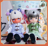 OB11 Size Costume 4.3 inches Body Clothes Hanfu Suit Molly,1/12 BJD Doll Clothes Figure Accessory (multicolored4)