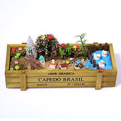 HMANE Garden Ornaments, Miniatur Ornament Kit Set for DIY Fairy Garten Dollhouse Dekor