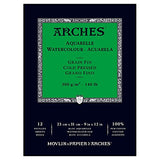 Arches Watercolor Paper Pad, 140 pound, Cold Press, 9"x12"