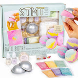 STMT D.I.Y. Bath Bombs Kit - Mix and Mold Your Own 5 Scented Bath Bombs – Bath Bomb Set for Kids Ages 6 and Up