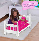 ebuddy 18 Inch Doll Clothes and Accessories Doll Sleeping Bedding Set Compatible for American 18 inch Girl Doll (No Bed No Doll)