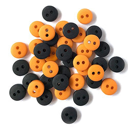 Tiny Buttons For Sewing, Doll Making and Crafts (Halloween) - 3 Packs - 120 Buttons