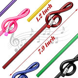 14 Pieces Valentine's Day Musical Note Pencils Assorted Colorful Music Pencils Wooden Treble Clef Bent Pencil G Clef Pencils for Artists Kids Students, Home Office School Supplies