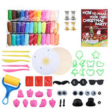 Air Dry Clay Kit, 36 Colors Magic Clay Super Light Nontoxic & 8 Clay Tools, Soft Light DIY Molding Clay with Sculpting Tools, Animal Decoration Molding Set Gift for Boys & Girls 4 +