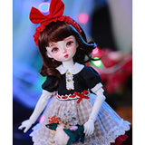 Sweet Princess SD Doll Full Set 1/6 BJD Doll 29cm Handmade Ball Jointed Doll, You Can Change The Dolls Clothes and Makeup