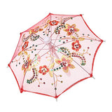 Shoresu Doll Accessories Umbrella, BJD Doll Accessories Umbrella for 16-18 Inch Doll Toys Girl Gift Kid Gift - Red