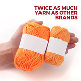 Mind My Thread 20 Super Soft Acrylic Yarn Skeins Set | Assorted Colors Crochet & Knitting Craft