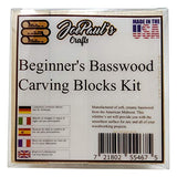 Basswood - Beginner's Premium Carving Blocks Kit - Best Wood Carving Kit for Kids - Preferred Soft Wood Block Sizes Included - Made in The USA