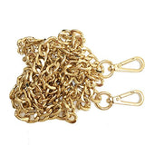 ONBLUE NL-G 8MM Purse Chain Strap Replacement 47" Gold Plated Metal Chain Handbags Strap for Clutch