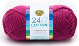 Lion Brand Yarn - 24/7 Cotton - 6 Skein Assortment (Mix 9)