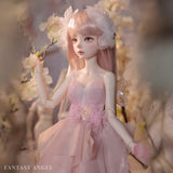 AN-LOKLIK BJD Doll 1/4 LDS CAI Body Pink Flower Fairy Fullset Ball Jointed Doll Resin Gift Girls Romatic Dolls