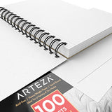 ARTEZA 5.5X8.5” Sketch Book, Pack of 3, 300 Sheets (68 lb/100gsm), Spiral Bound Artist Sketch