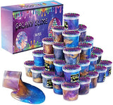 36 Packs Galaxy Putty Slime, Party Favor for Kids Girls & Boys, Adults, Non Sticky, Stress & Anxiety Relief, Wet, Super Soft Sludge Toy