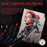 Black Widow Dragon Colored Pencils For Adult Coloring - 36 Coloring Pencils With Smooth Pigments - Best Color Pencil Set For Adult Coloring Books And Drawing - A Must Have Pencil Set