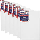 US Art Supply 9 X 12 inch Professional Quality Acid Free Stretched Canvas 6-Pack - 3/4 Profile 12