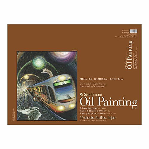 Strathmore 400 Series Oil Painting Pad, 18" x 24" Glue Bound, 10 Sheets per Pad