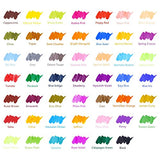 Watercolor Markers Brush Pen, Ohuhu 48 Colors Water Color Drawing Markers W/ 2 Water Coloring