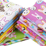 30 Pieces Animals Fabric Colorful Cotton Printed Fabric 10 x 10 Inches Floral Cotton Fat Quarters Bundles Sewing Quilting Patchwork Precut Fabric Scraps for DIY Craft