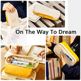 EASTHILL Big Capacity Pencil Pen Case Office College School Large Storage High Capacity Bag Pouch