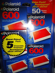 Polaroid 600 Instant Color Film - 5-Pack - 50 Photos