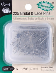 Dritz 225-Piece Bridal and Lace Pins, 1-1/16-Inch