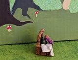 Supplies for Miniature Fairy Garden Picnic Basket Gnome Garden Dollhouse New DIY for Miniature Fairy Garden Accessories for Outdoor or Garden Decor