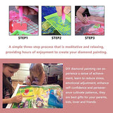 Ginfonr 5D DIY Mosaic Diamond Painting Kits Bridge Sea Full Drill, Paint with Diamonds Art Landscape Building Cross Stitch Embroidery Rhinestone Craft for Home Office Wall Decor 12x16 Inch