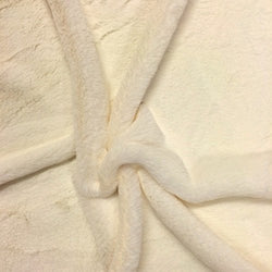 Faux Fur Fabric Short Pile 60" wide Sold By The Yard Shag Rabbit Ivory