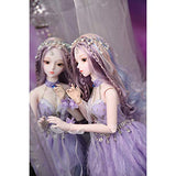 Dream Fairy Fortune Days Original Design 60 cm Dolls(with Gift Box), Series 26 Joints Doll, Best Gift for Girls (Violet)