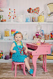 Schoenhut 30 Key Pink Fancy Baby Grand Piano