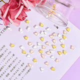 150 Pieces Heart Shape Spacer Beads Jewelry Charm Loose Beads Small Hole Heart Beads for DIY Handmade Craft Jewelry Making Supplies (Gold, Silver, Rose Gold)