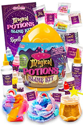GirlZone Magic Potion Slime Kit for Girls, Spellbinding Slime Making Kit to Create 6 Magical Slime Potions and Glow in The Dark Slime for Kids, Great Gift Idea and Amazing Slime Kit for Girls 10-12