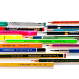 Staedtler Triplus Fineliner Pens, .3mm, Metal Clad Tip, 20-Pack, Assorted (334SB20BK)