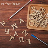 96 Pieces Wooden Greek Letter Unfinished Wooden Letters Single Layer Letter Wooden Greek Alphabets Letter for DIY Painting Crafts Home Decoration (2 Inch)