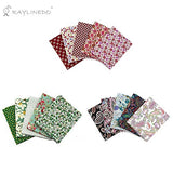 RayLineDo 15 Pcs Different Pattern Multi Color 100% Cotton Poplin Fabric Fat Quarter Bundle 18" x