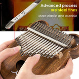 Kalimba 17 Keys Thumb Piano Solid Wood Finger Piano Start Kits African Instrument with Protective Case Tuning Hammer Study Booklet Cleaning Cloth From AKLOT
