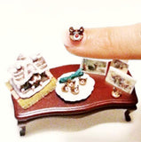 1:12 dollhouse miniature Christmas reindeer pastry