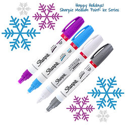 Sharpie Oil-Based Paint Markers, Medium Point, Pack of 4 - Ice Colors