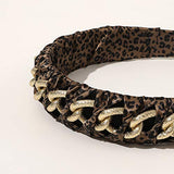Ivyu Headbands for Women Hair Head Bands - Diademas Para Mujer De Moda Leopard Headband Cheetah Hair Accessories Hairbands for Girls No Slip Fashion Cute Chain Headband Gift for Friends