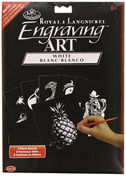 Royal & Langnickel Engraving Art Blank Board: White Foil, 5" x 7"
