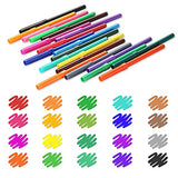 Washable Markers Bulk Set, Ezzgol Fine Tip Markers for Kids with 480 Count, 24 Sets of 20 Assorted Colors, Fabric Markers Classpack for School, Art Suppliers for Toddler, Kids Indoor Activities, Bulk Pack for Classroom