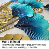 Ainydie 3D Peacock Metal Wall Art, Creative Luxury Handmade Metal Wall Art Sculpture, Wall-Mounted Decoration for Living Room Bedroom Office Decor Ornaments,87x46cmx2Pcs